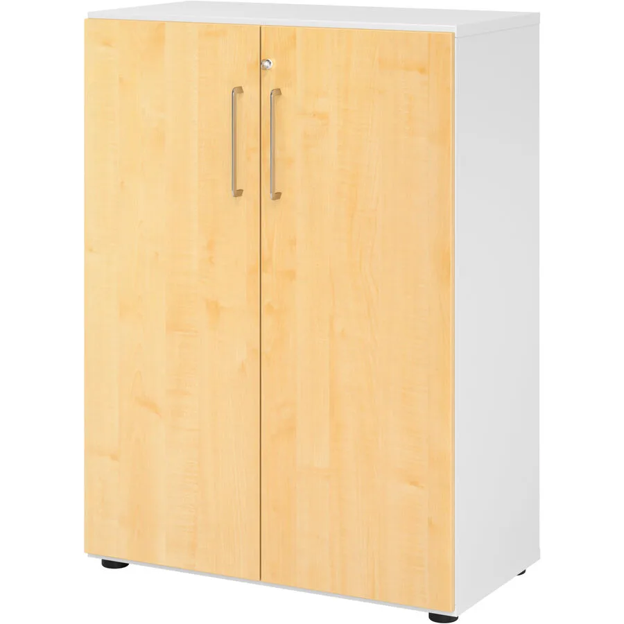Aktenschrank Office Ahorn, weiss Holzwerkstoff B 80 H 110 cm