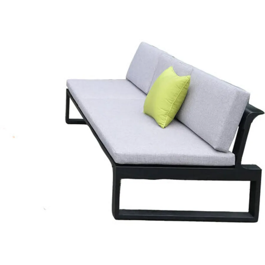 Gartenlounge Flul anthrazit Aluminium 4 B 200 T 80 cm