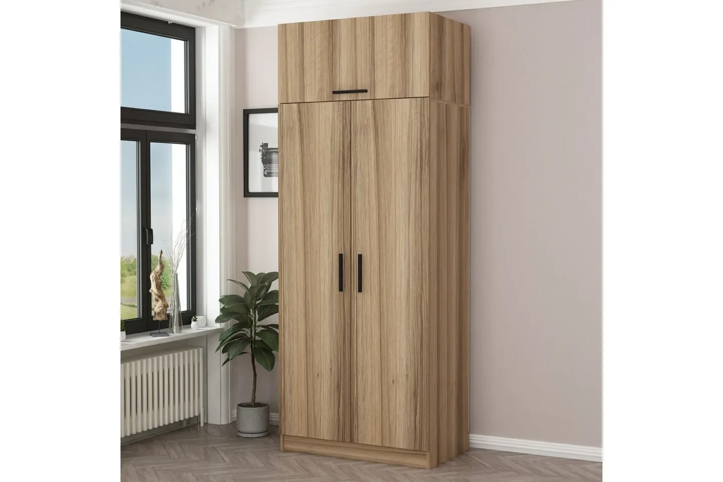 Fruitland Garderob 90 cm - Ek