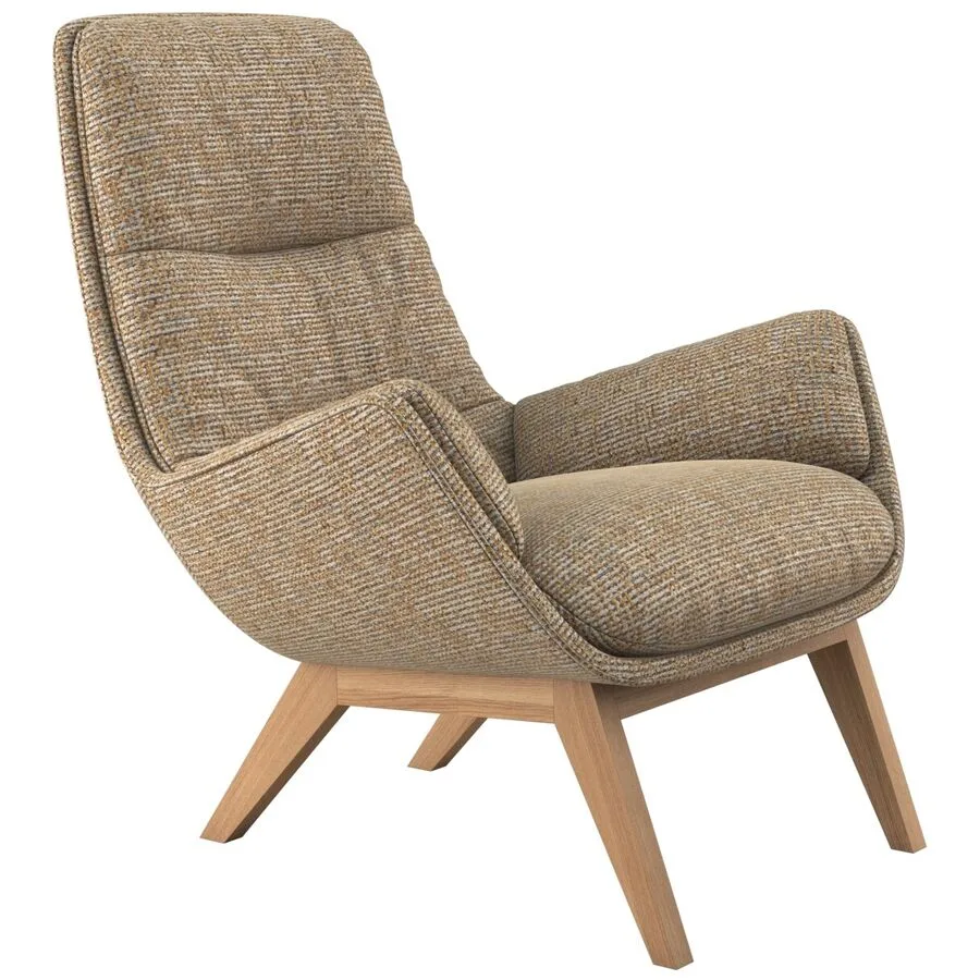 Sessel Halani honiggelb Stoff B 93 T 84 H 95 cm