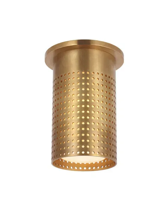 Precision Short Monopoint Flush Mount Antique Brass