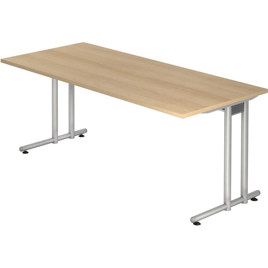 Schreibtisch Office eiche Holzwerkstoff B 180 T 80 cm
