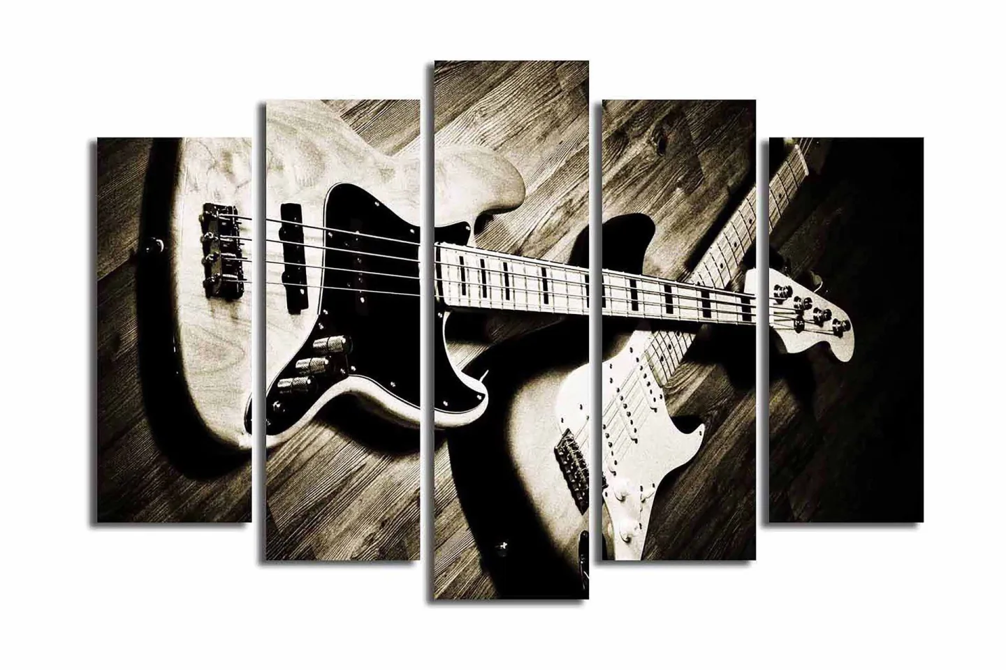 Canvastavla 5-pack Flerfärgad - 19x60 cm