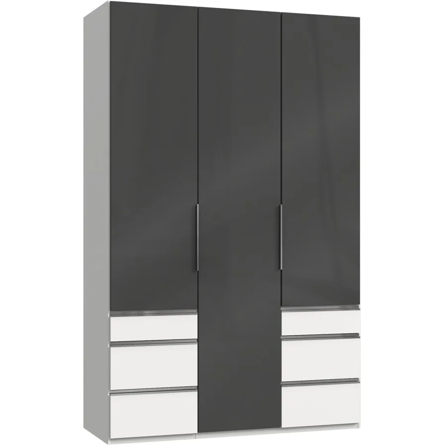 Kleiderschrank Sanko grau Holzwerkstoff B 150 cm