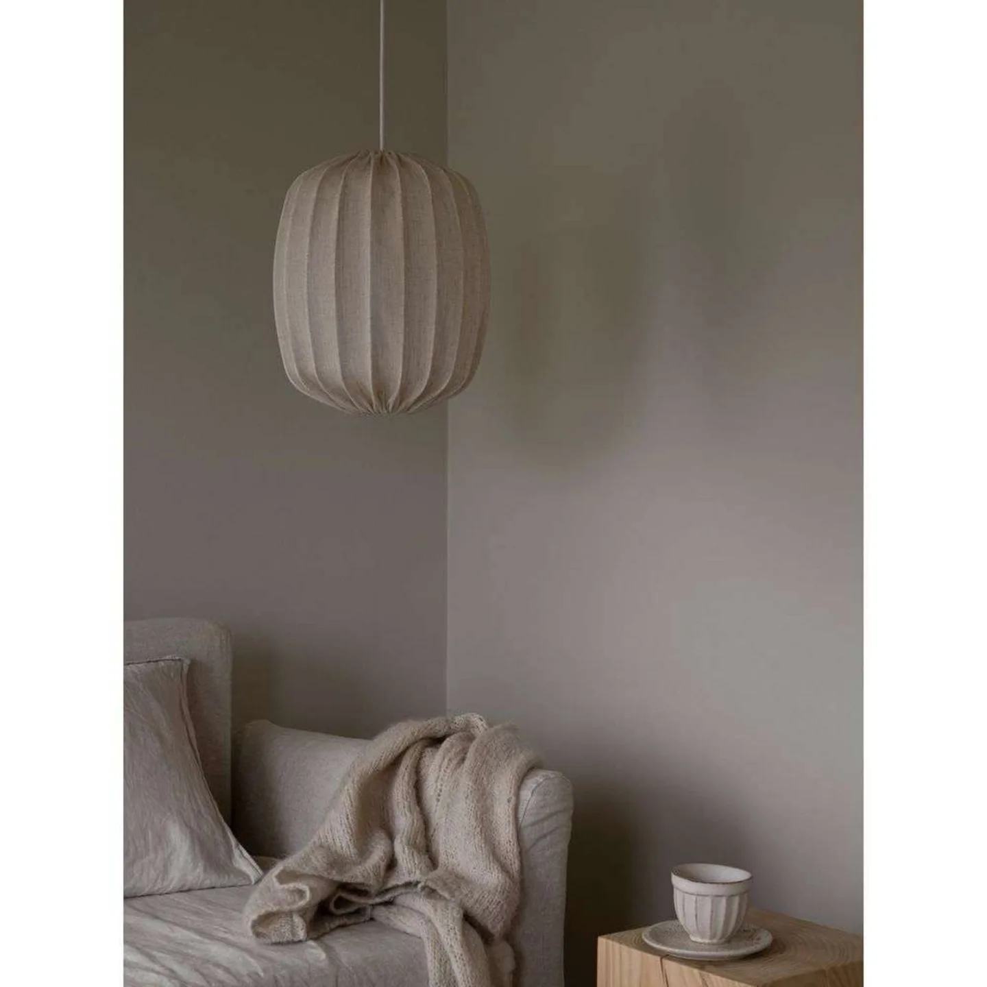 Watt & Veke Prisma Lampenschirm Ø35cm Leinen Natural