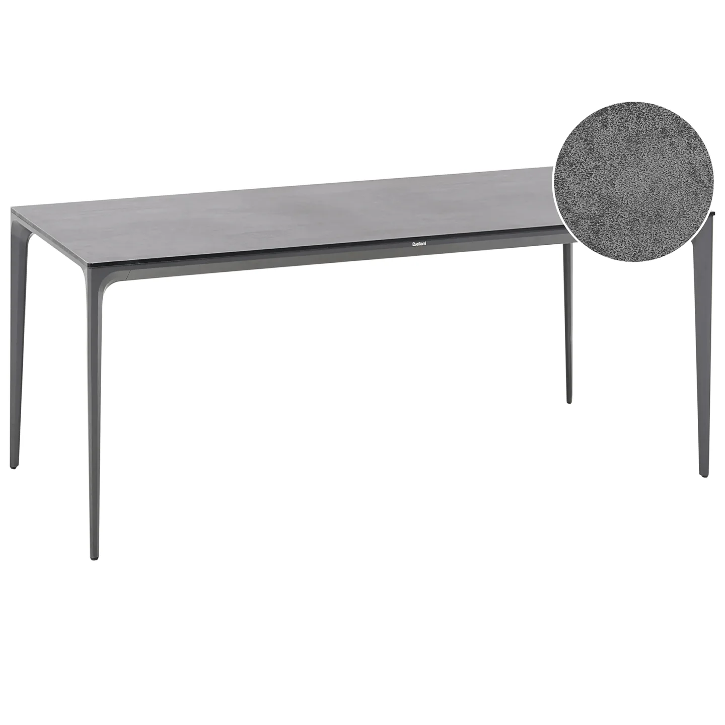 Matbord utomhus Sovareto 90x180 cm Steneffekt - Grå