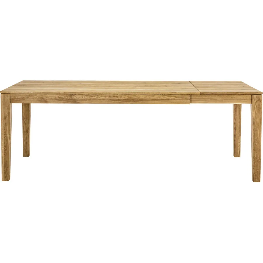 Esstisch ausziehbar Lano natur geölt Eiche Massivholz B 160 T 90 cm