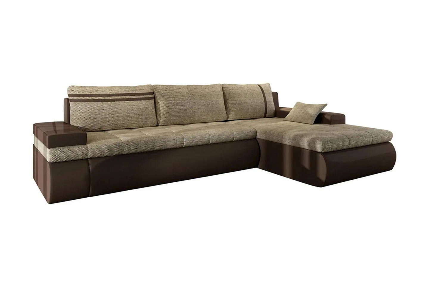 Lavona Divanbäddsoffa Höger - Beige/Grå