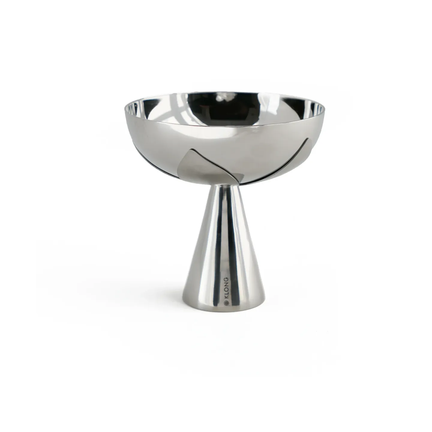 Blad serveringsskål silver