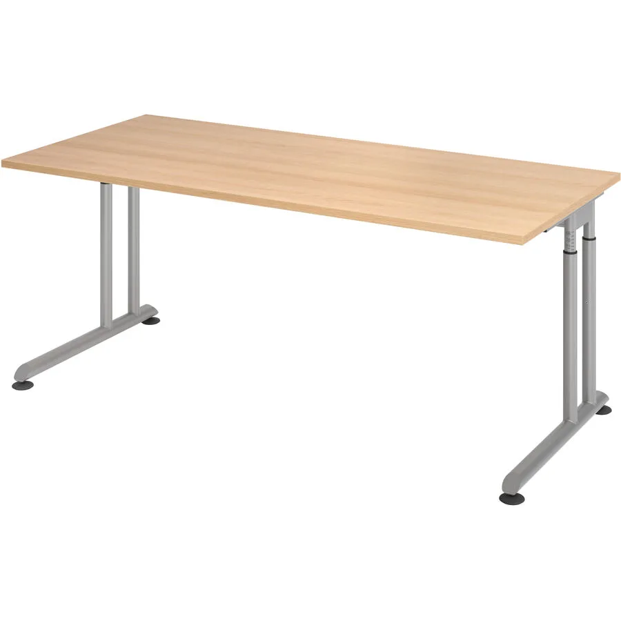 Schreibtisch Office eiche Holzwerkstoff B 180 T 80 cm