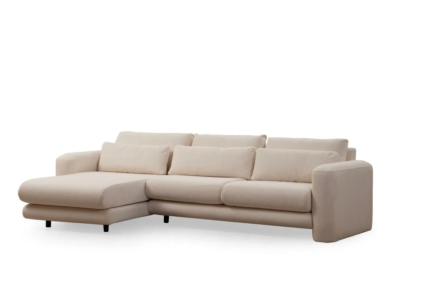 Makhan Soffa m. Divan 3-sits - Ljusbeige