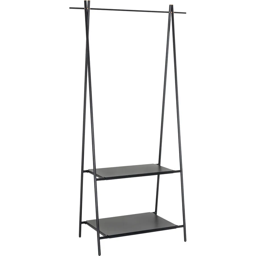 Kleiderständer Bonnie schwarz Metall H 160 cm