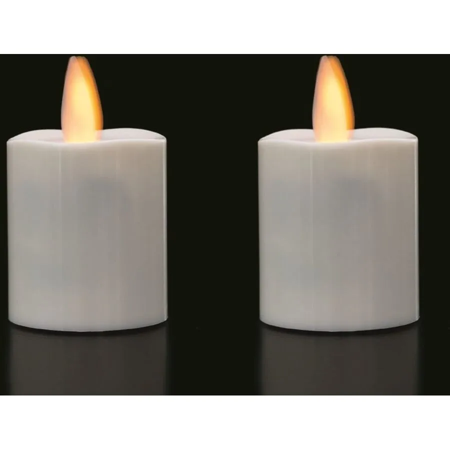 Teelicht Magic Candle weiss Kunststoff - LED - Lichtfarbe: Warmweiss