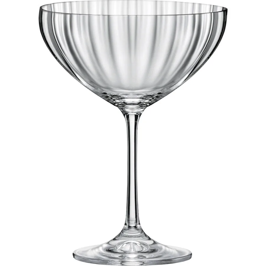 Fine2Dine Champagnergläser-Set Optic Transparent Glas 11.5 cm 11.1 cm