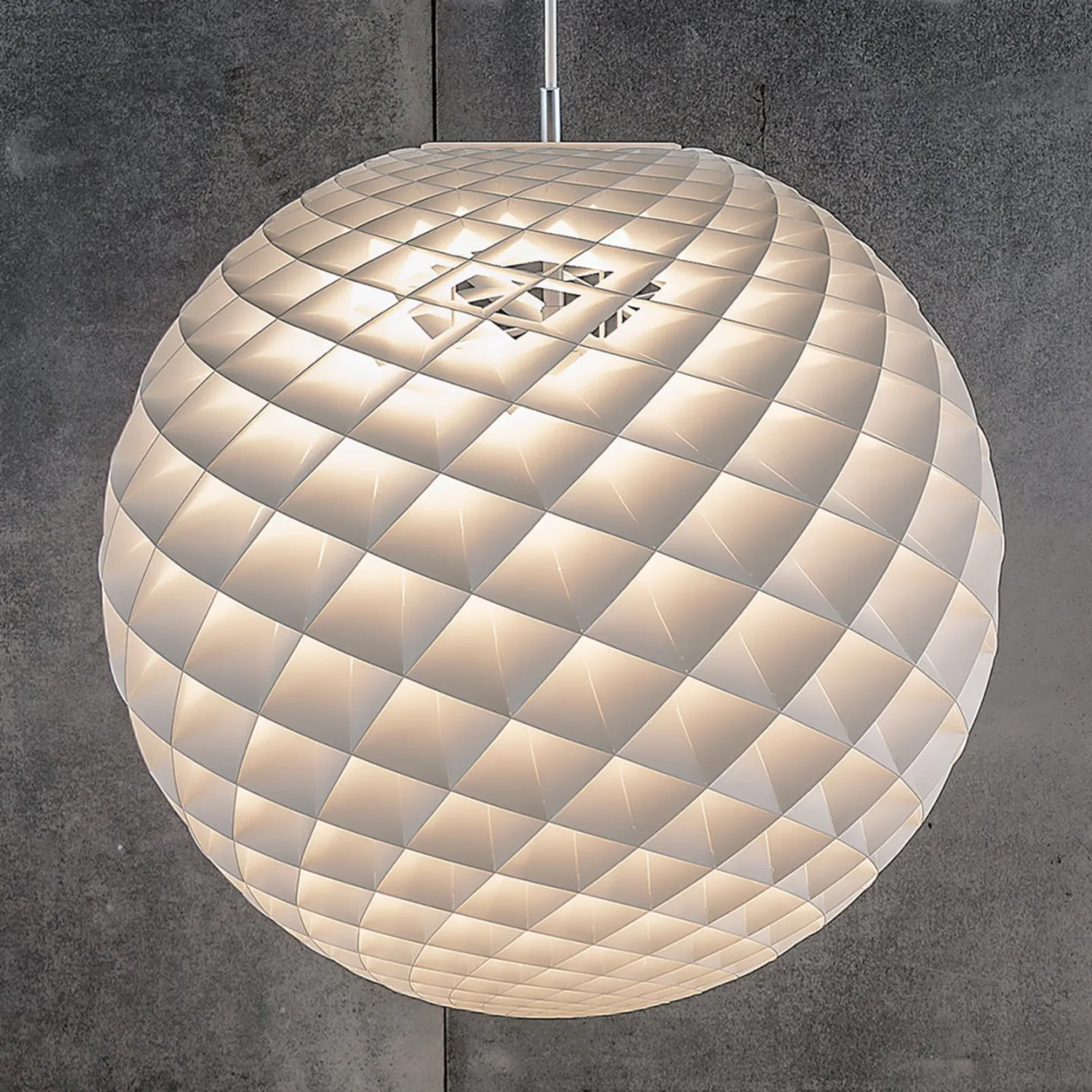 Patera 600 Pendelleuchte White - Louis Poulsen - Wohnzimmer - Design - Kunststoff - Einflammig