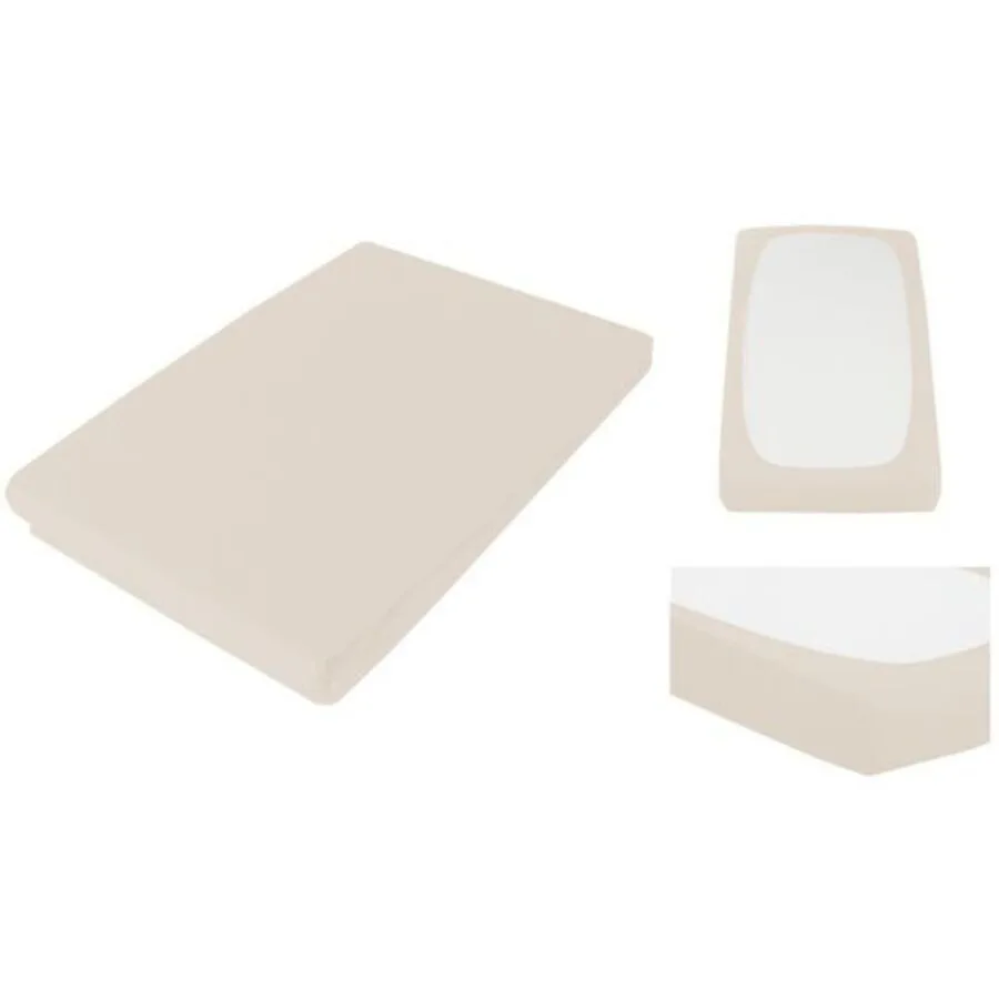 Living Home Fixleintuch Bio Organic sand Baumwolle 160 x 200 cm - Material: Bio Baumwolle
