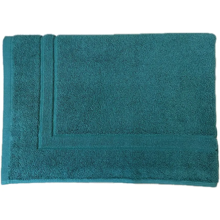 Badteppich Aron Grün Baumwolle 50 cm 70 cm