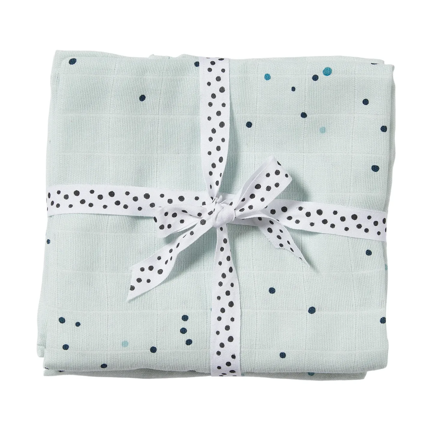 Done by deer Dreamy Dots bebisfilt 120x120 cm 2-pack Blue
