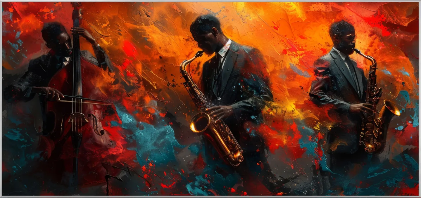 image LAND Bild mit Rahmen Furios Jazz | Schubiger Möbel