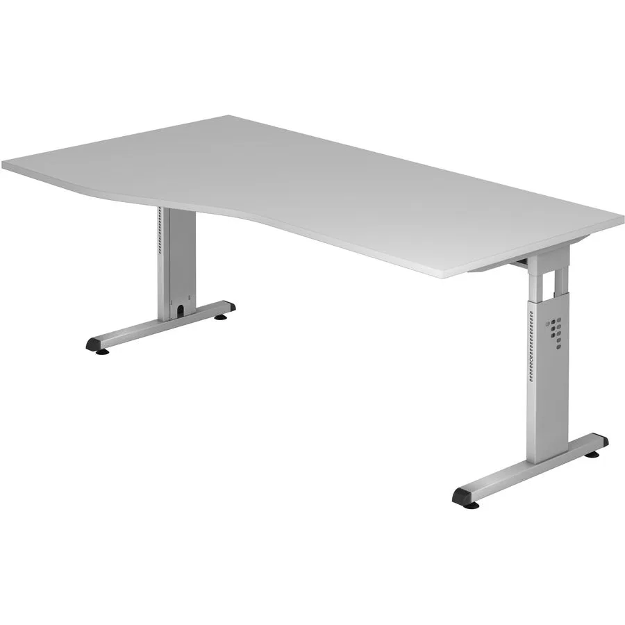 Schreibtisch Office grau Holzwerkstoff B 180 T 100 cm