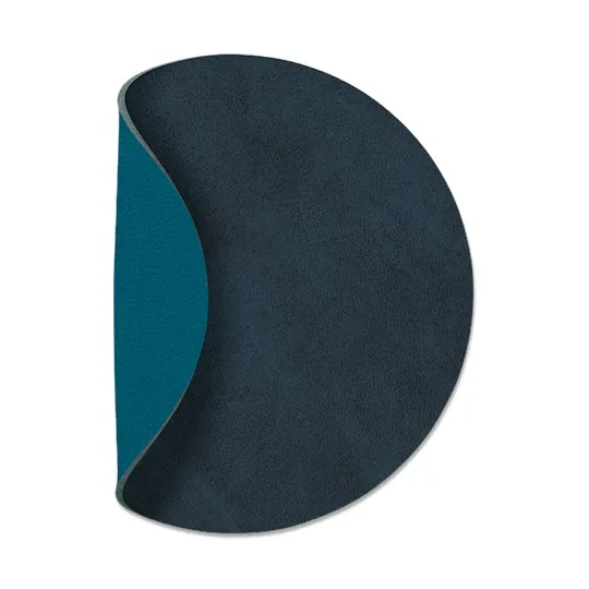 LIND DNA Nupo Glasuntersetzer circle doppelseitig 1 St. Midnight blue-petrol