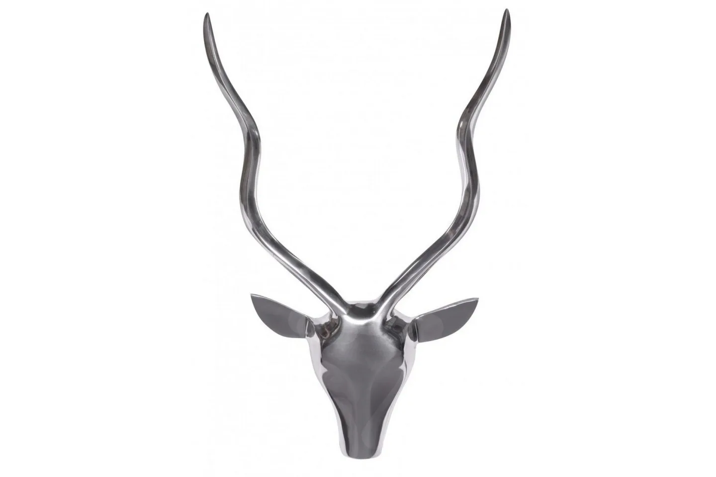 Väggdekoration Wohnling Antelope Handpolerad Aluminiumgjuten Väggmonterad Industriell Loft -