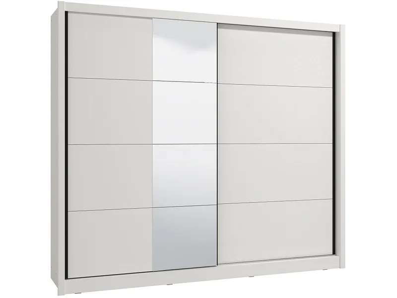 Schwebetürenschrank NANAIMO weiss 2 Türen