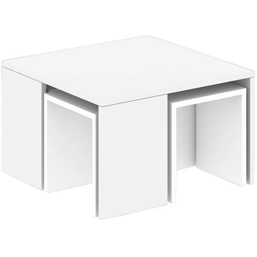 Yasam weiss Melaminbeschichtete Spanplatte B 60 T 60 cm