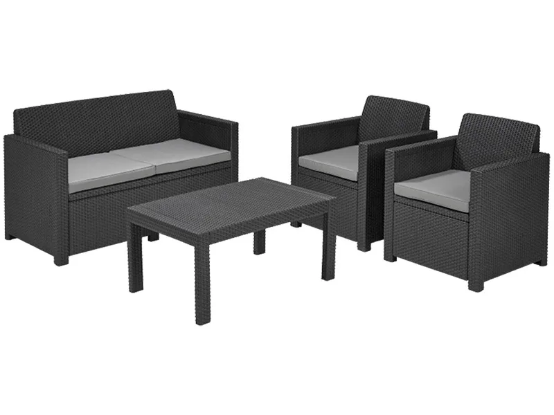 KETER Garten-Set MERANO Polypropylen grafit