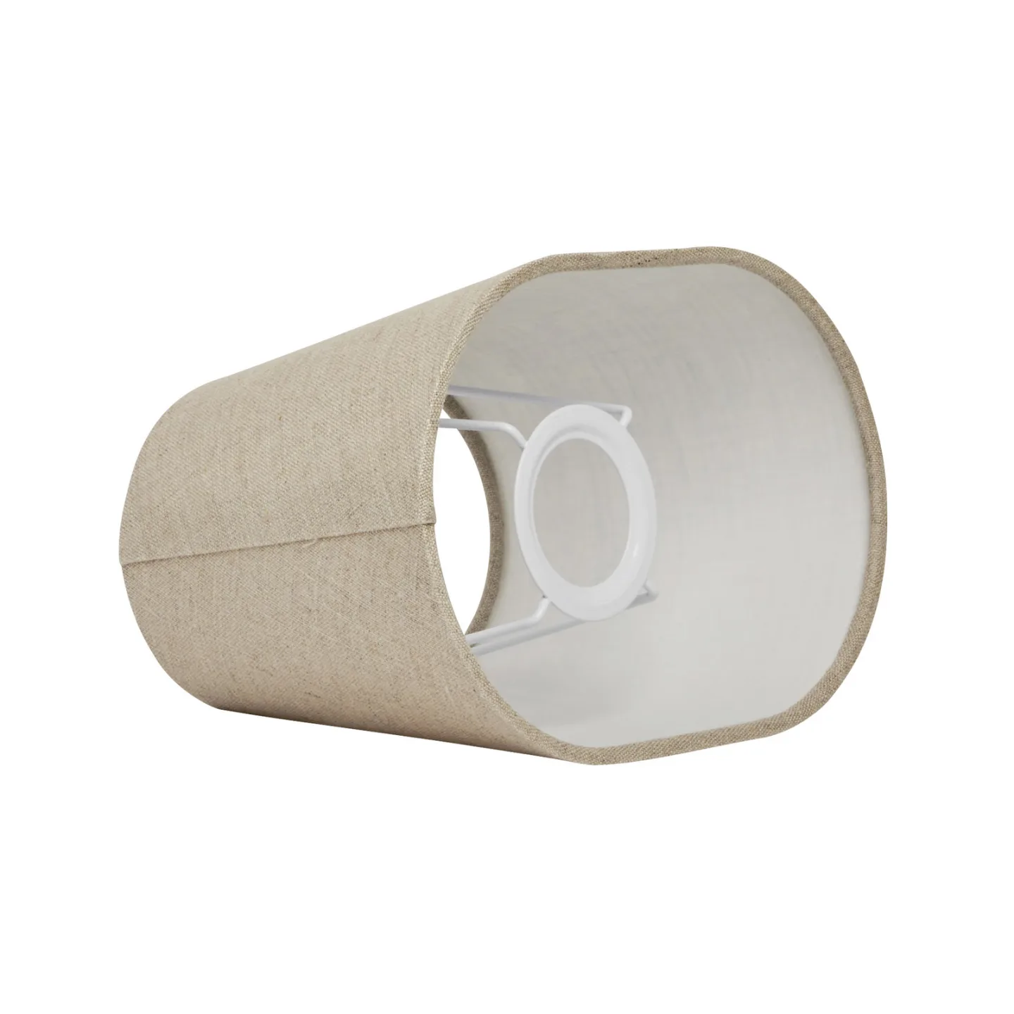 Basic oval lampskärm, beige, längd 38 cm – Watt & Veke Watt & Veke - Design - Tyg / textil