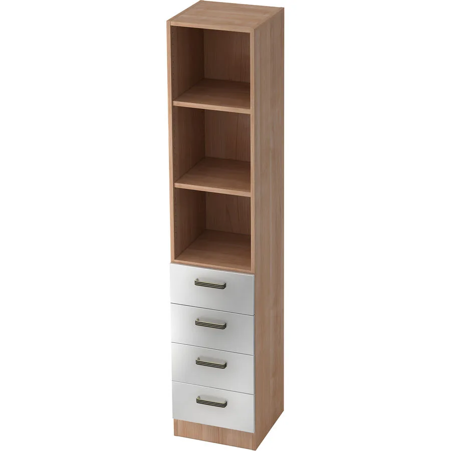 Regal Office silber Holzwerkstoff B 40.6 cm H 200.4 cm