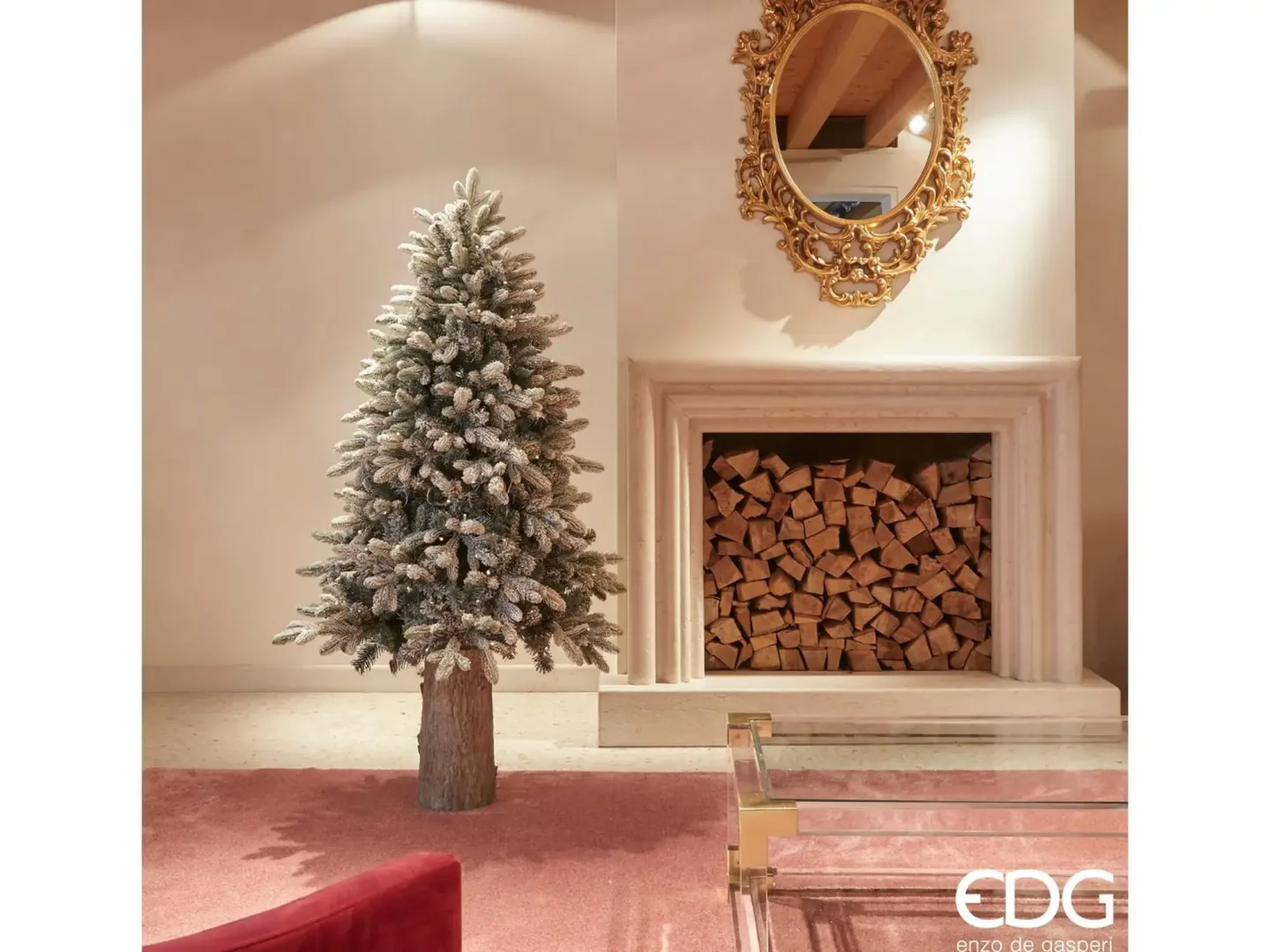 Edg Weihnachtsbaum Pnus Beschneit 200 Led H: 150 cm | Schubiger Möbel