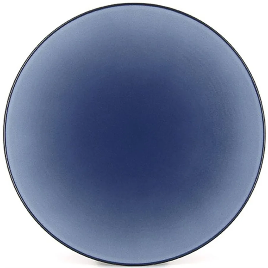 Revol Teller flach Equinoxe Blau/Grau Porzellan 24 cm
