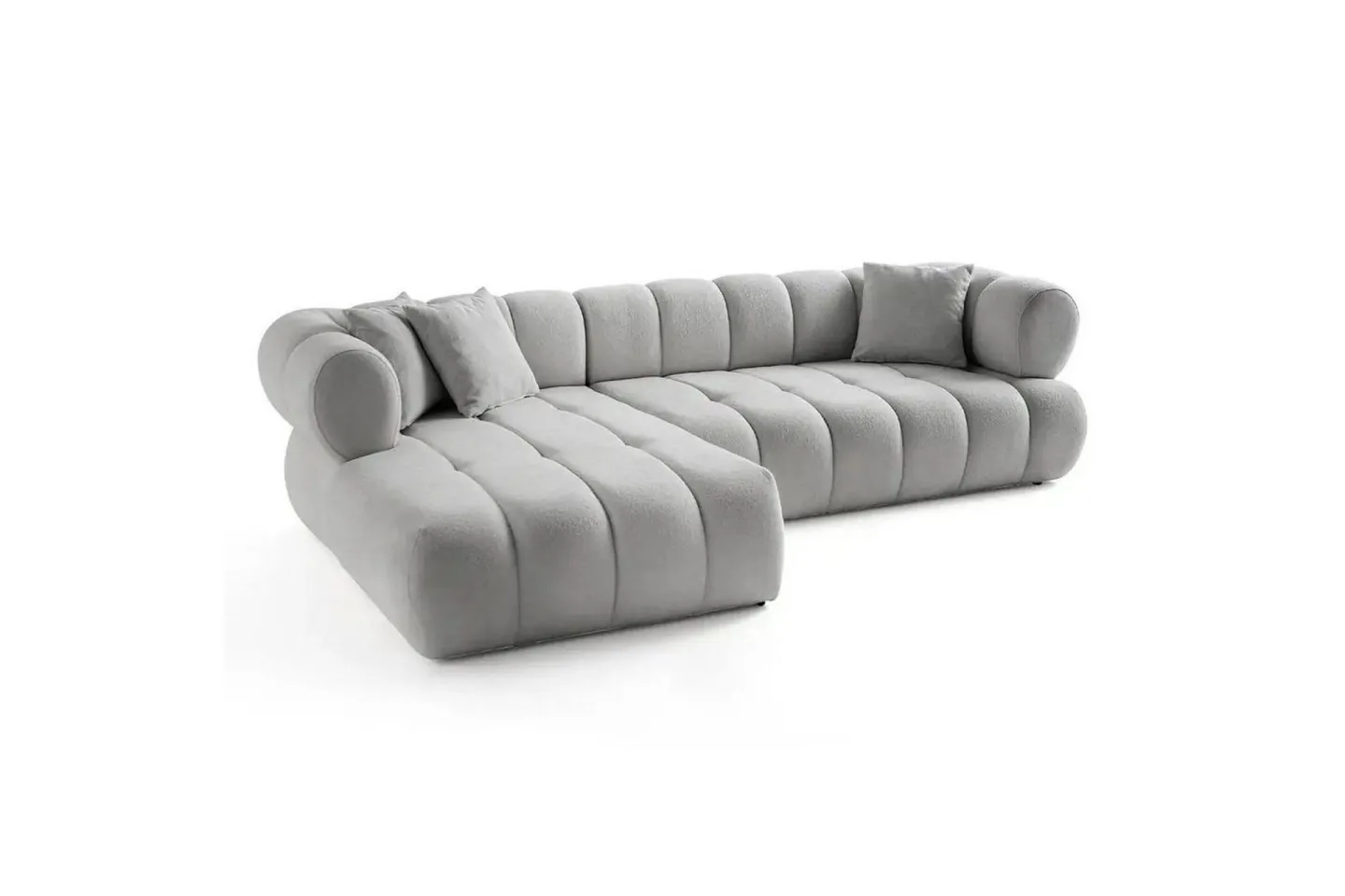 Mississauga Soffa med Divan 3-sits - Grå