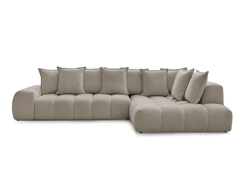 Ecksofa BOBOCHIC EVEREST Stoff chiniert taupe