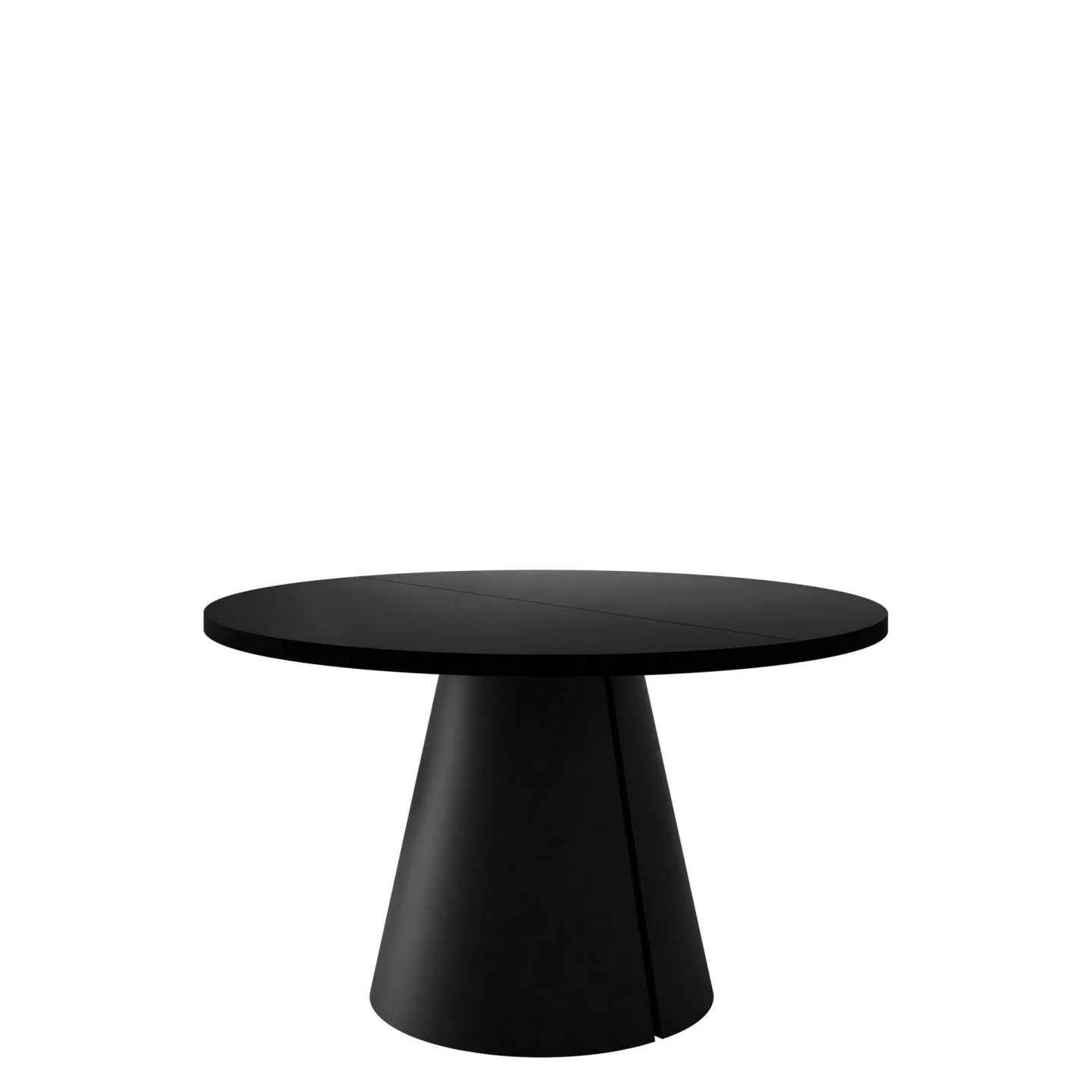Aurion Matbord rund förlängningsbart 100-174 cm - Svart