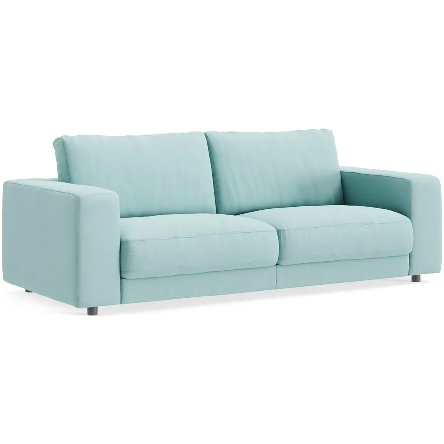 Sofa Ava Bezug: 100% Polyester ice blue B 230 T 107 cm - Möbel Konfigurator: Traummöbel individuell zusammenstellen