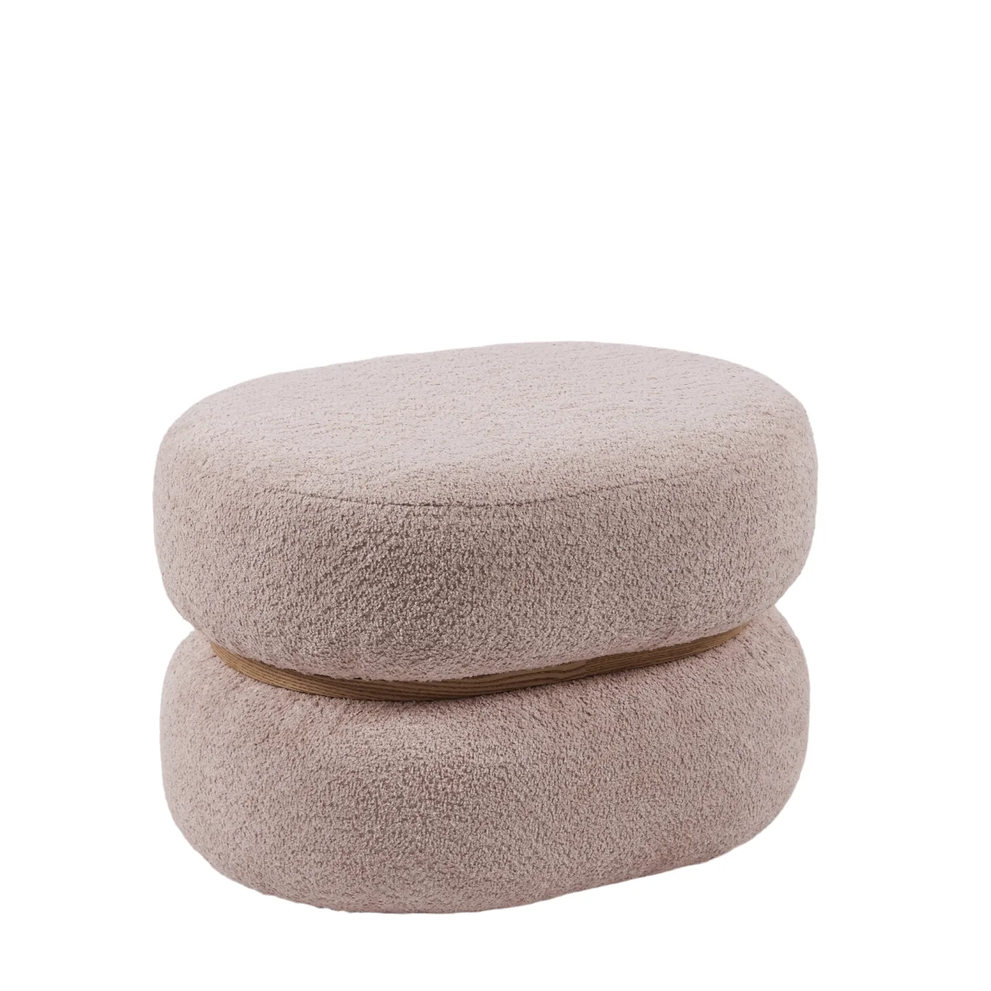 Edg Hocker Oval Rosa B: 41 cm | Schubiger Möbel