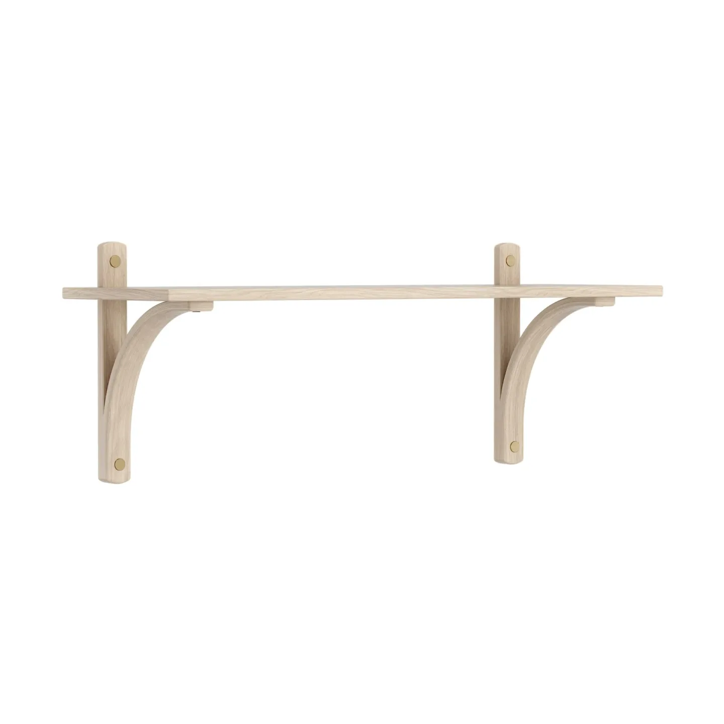 Swedese Levi Regal 1 Fachboden Vitpigmenterad Eiche-Messing, 90 cm