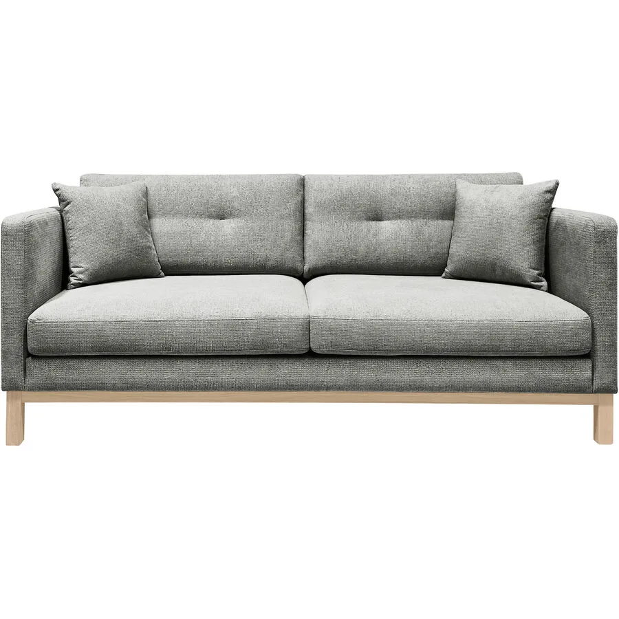 Sofa Woody Grau Stoff 208 cm 89 cm