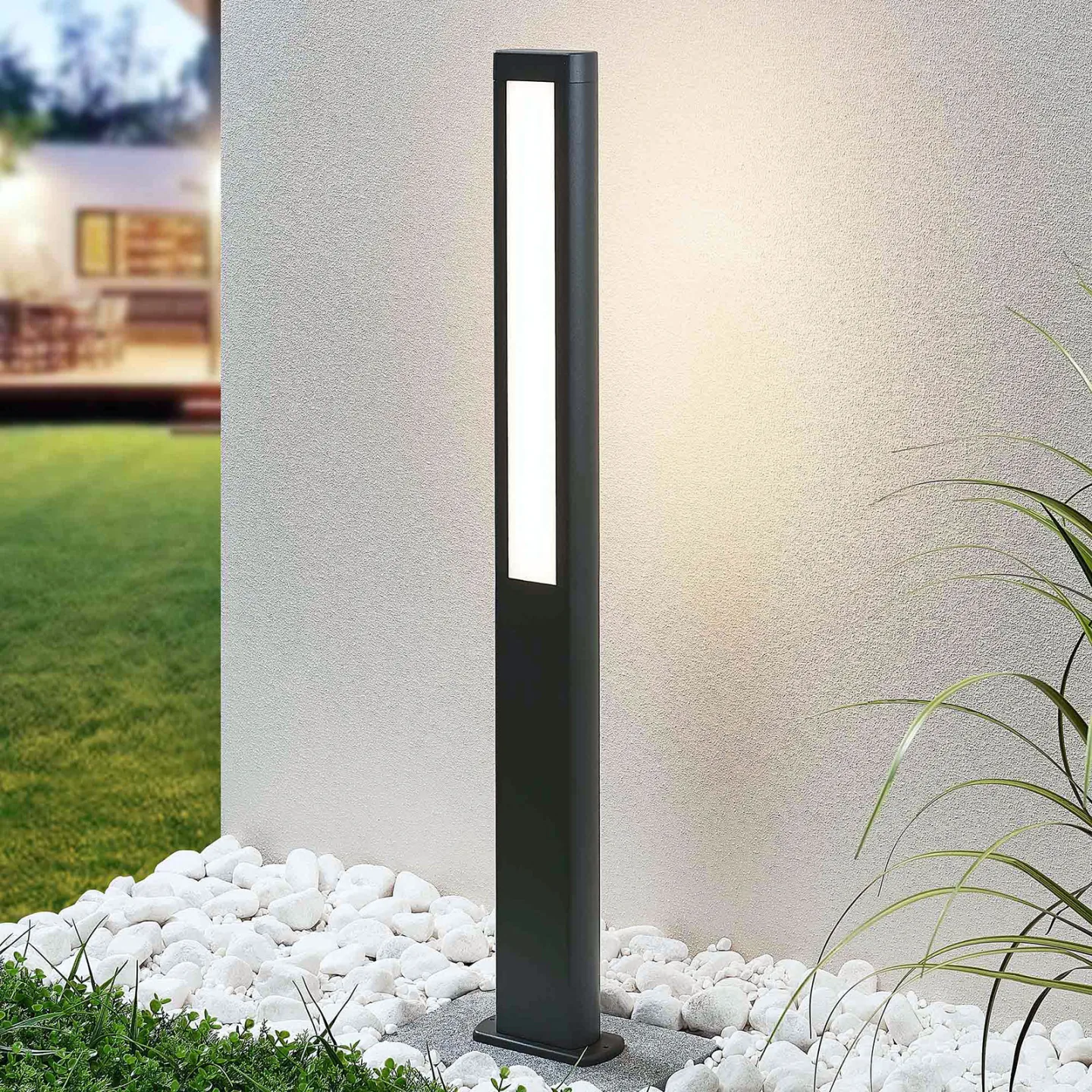 Mhairi Udendørs Havelampe IP54 Dark Grey - Lucande - Terrasse - Moderne - Metal - Med én lyskilde