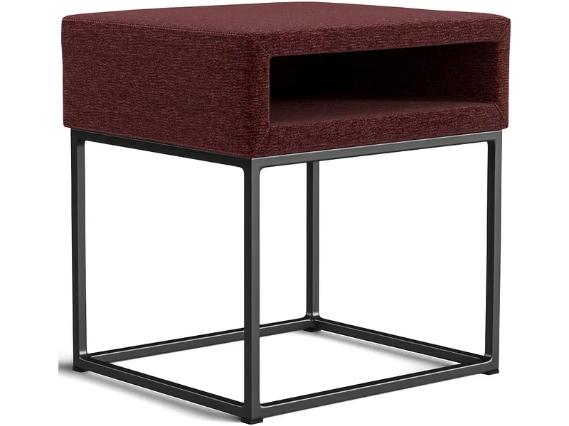 Nachttisch SWISS HOME STYLE AMBER 45x40x45cm bordeau