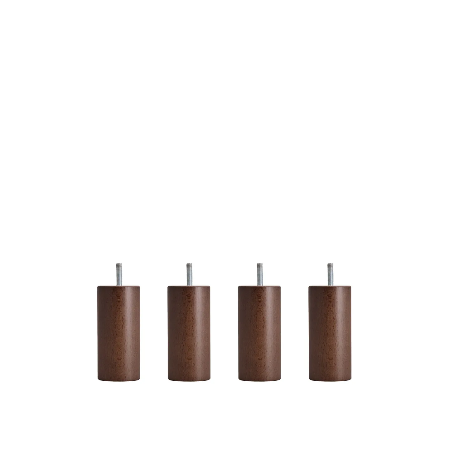 DUX - Dux SC sängben rund valnöt 12 cm 4-pack - Sängben - Träfärgad - Trä