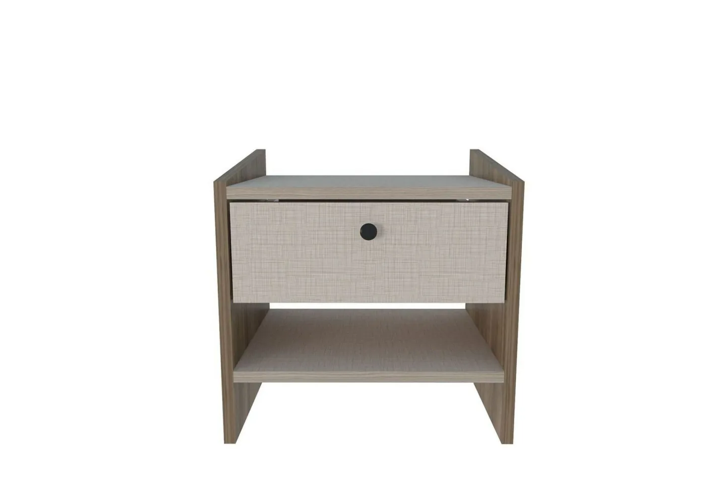 Retzow Sängbord - Valnöt/Beige
