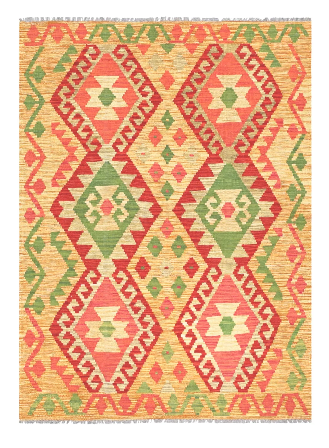 Orientalsk Teppe - Vegi Kelim Hand Woven - 129 x 177 cm (Størrelse: 129 x 177 cm)