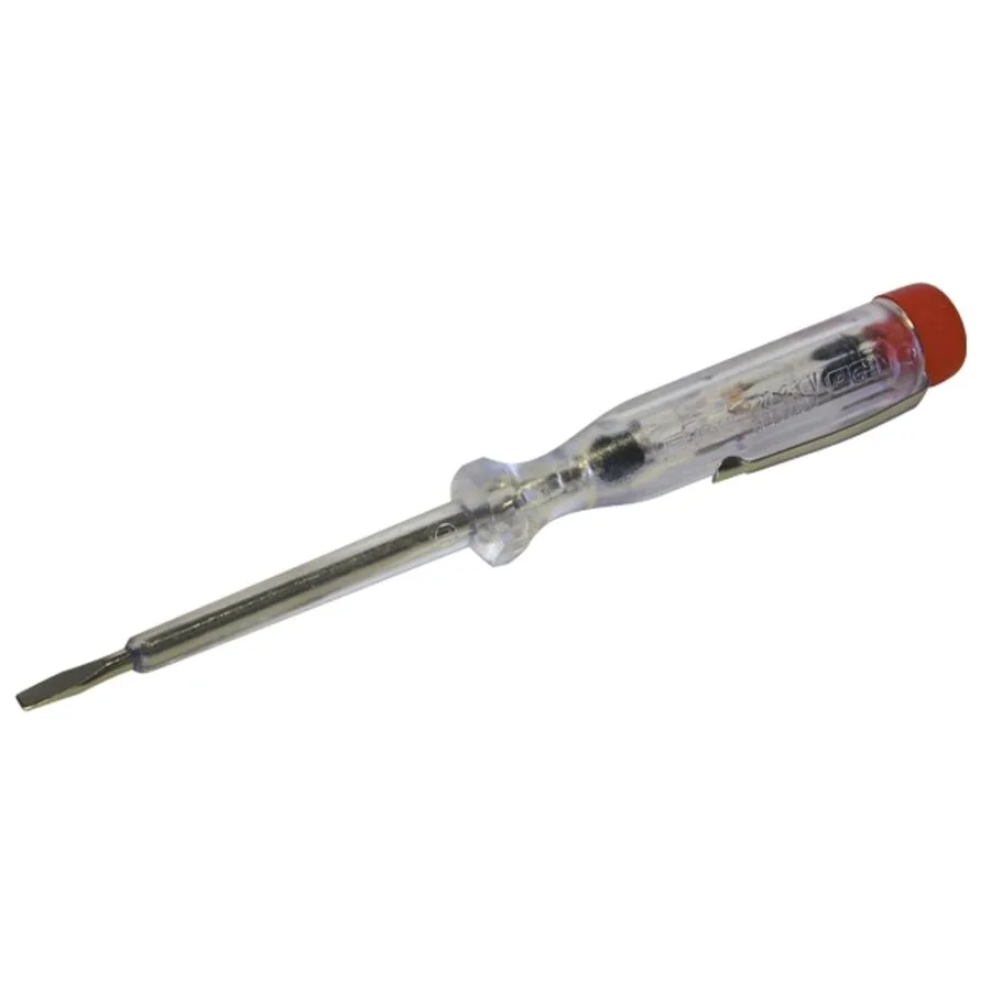 Spannungsprüfer Elektrokleinteil Silber/Transparent/Rot Stahl/Kunststoff - Farbe: silber, transparent, rot