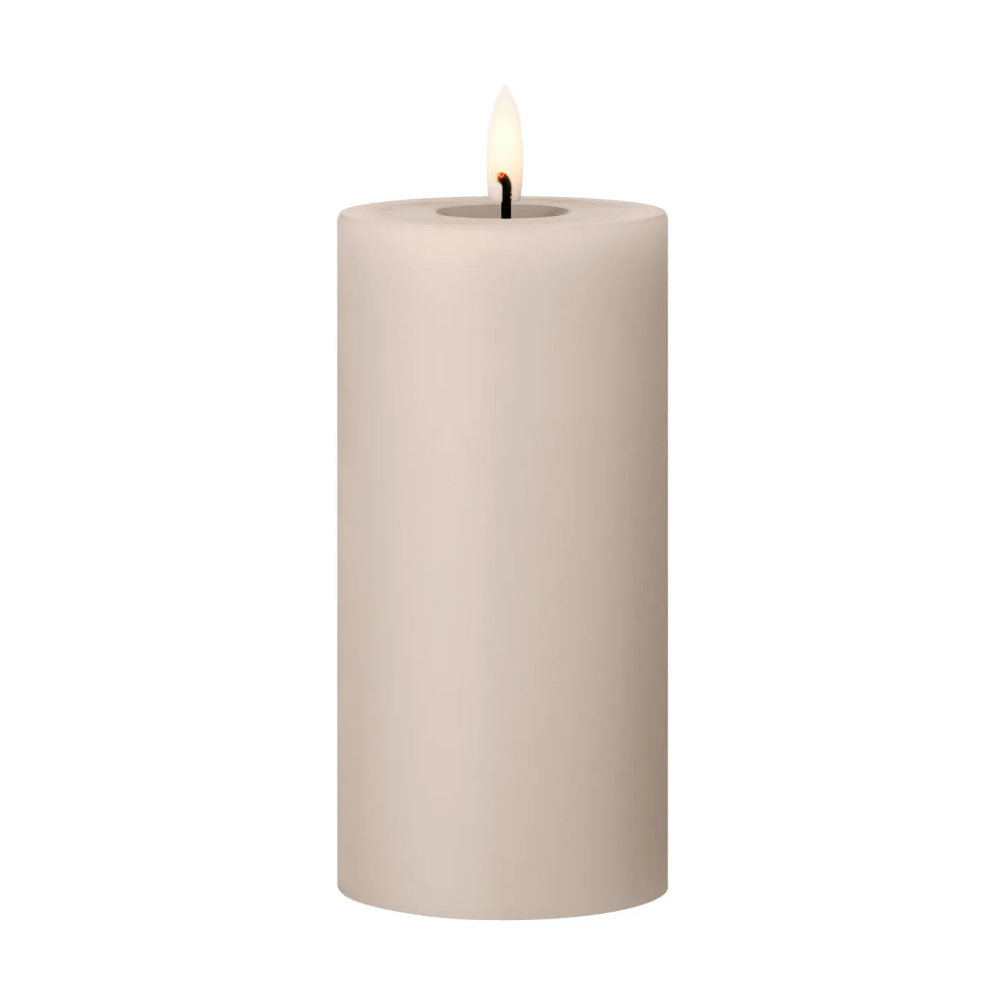 ester & erik ester & erik Blockkerze LED 22 Linen Grey, 15cm