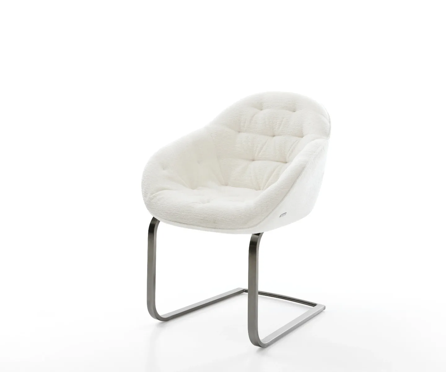 Freischwinger Gaio-Flex Bouclé Soft Beige Freischwinger flach Graphit