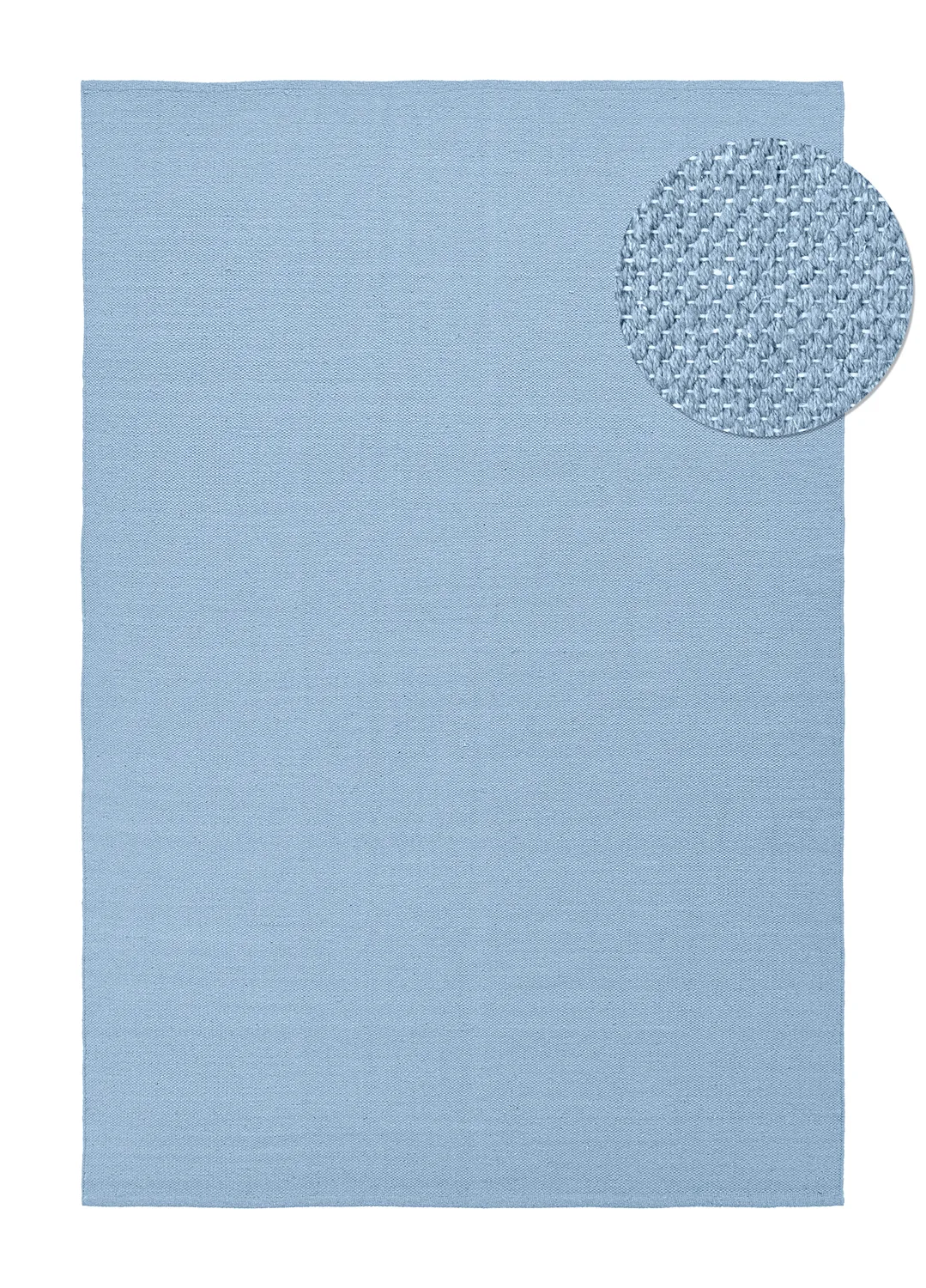 Bomullsteppe - Rigolet (lyseblått) (Størrelse: 80 x 150 cm)