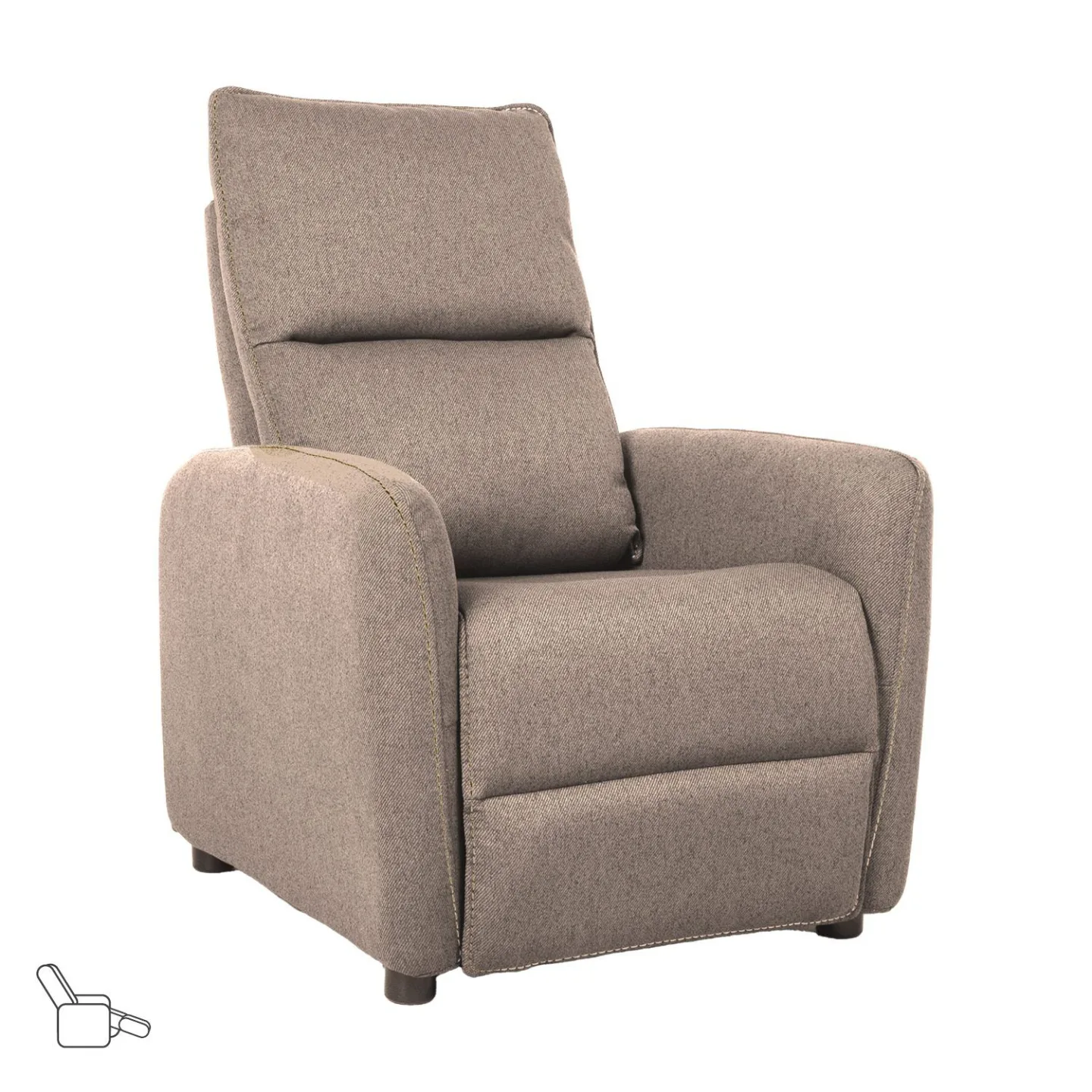 Reclinerfåtölj Örsvik med push back-mekanism - Beige